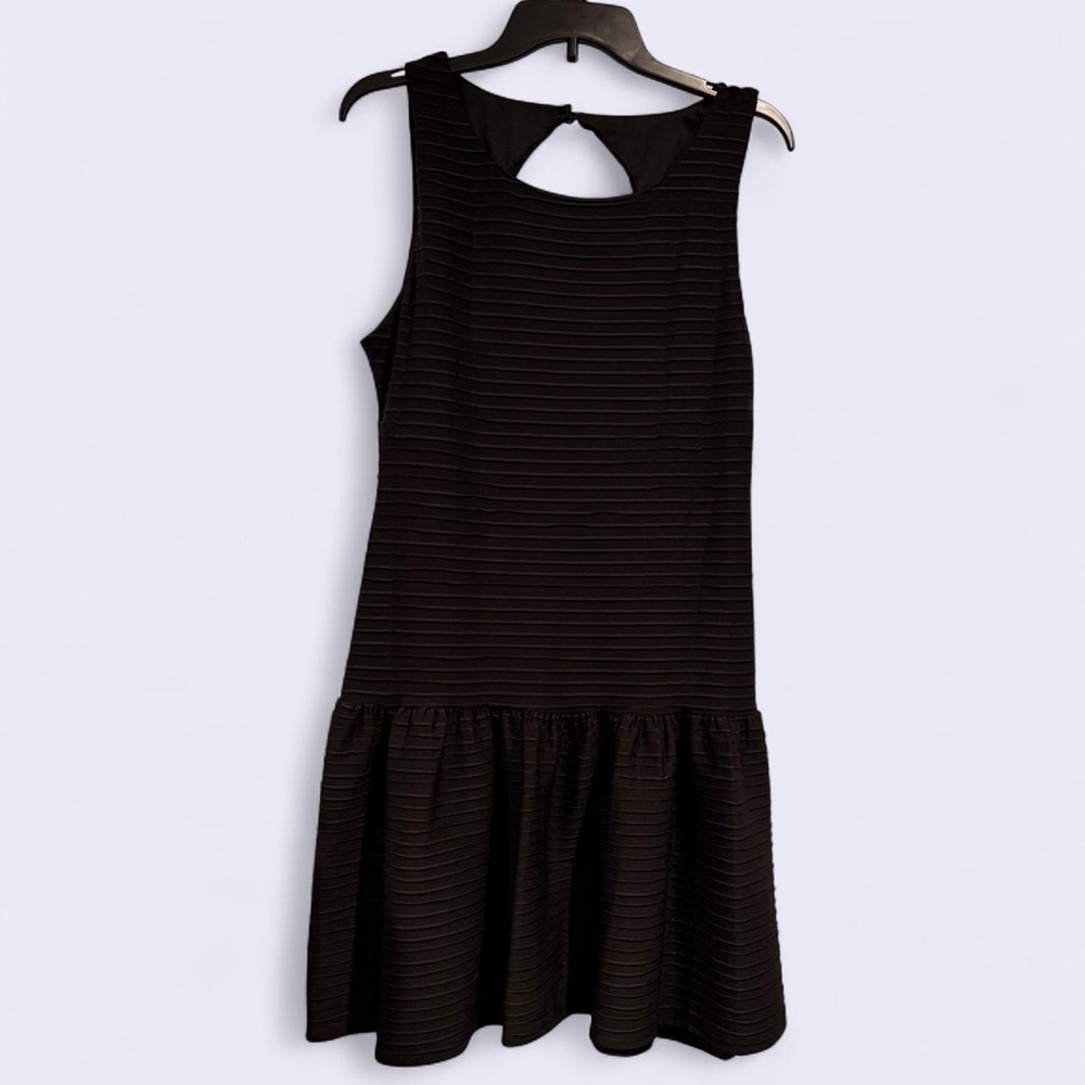 Vintage Drop Waist Sleeveless Bisou Bisou Black Dress